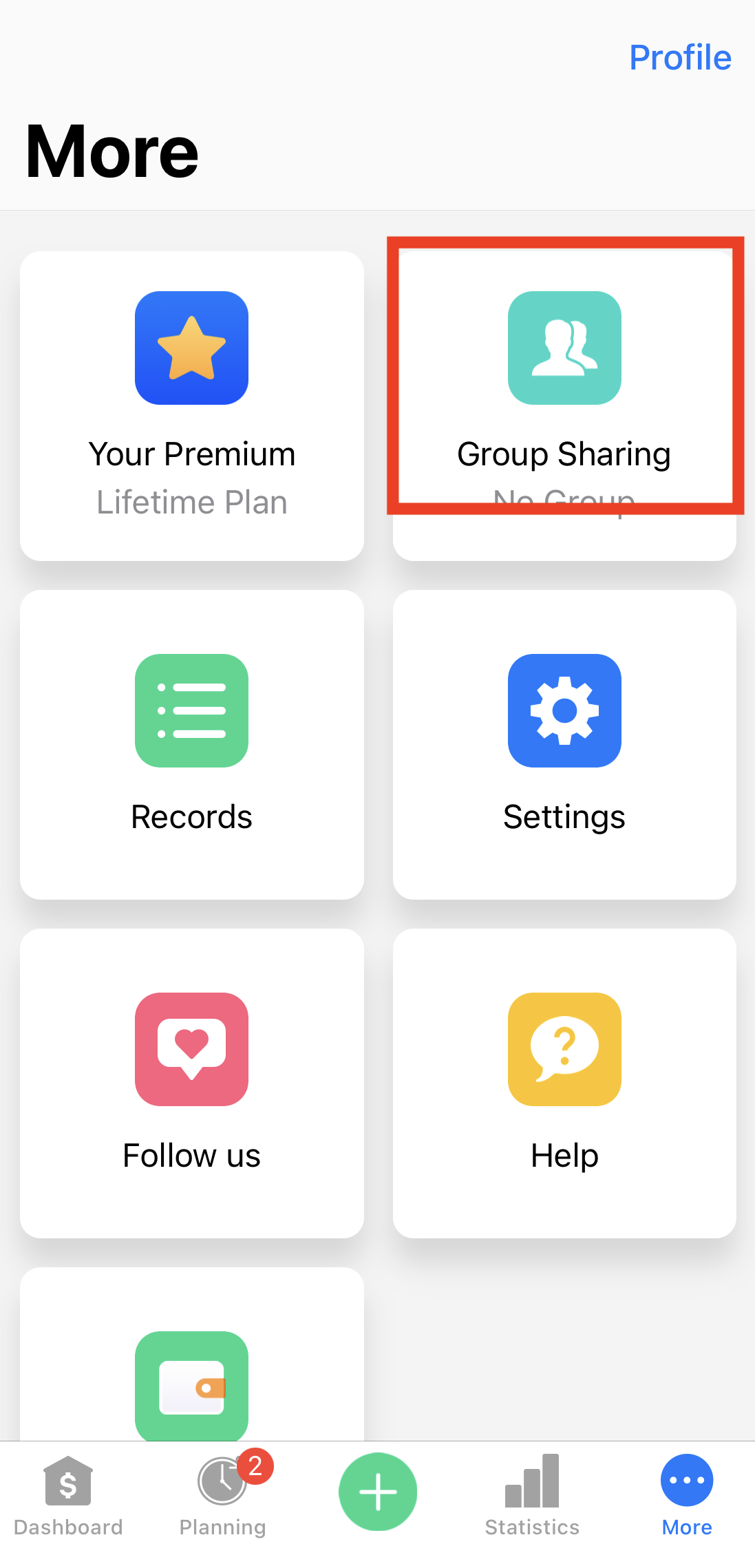 How does group sharing work? BudgetBakers